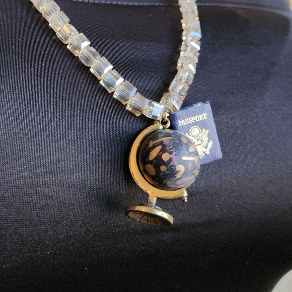 ✨️🌏Handcrafted Globe with Inset Crystals and Passport with Pages - Picture 12 of 16